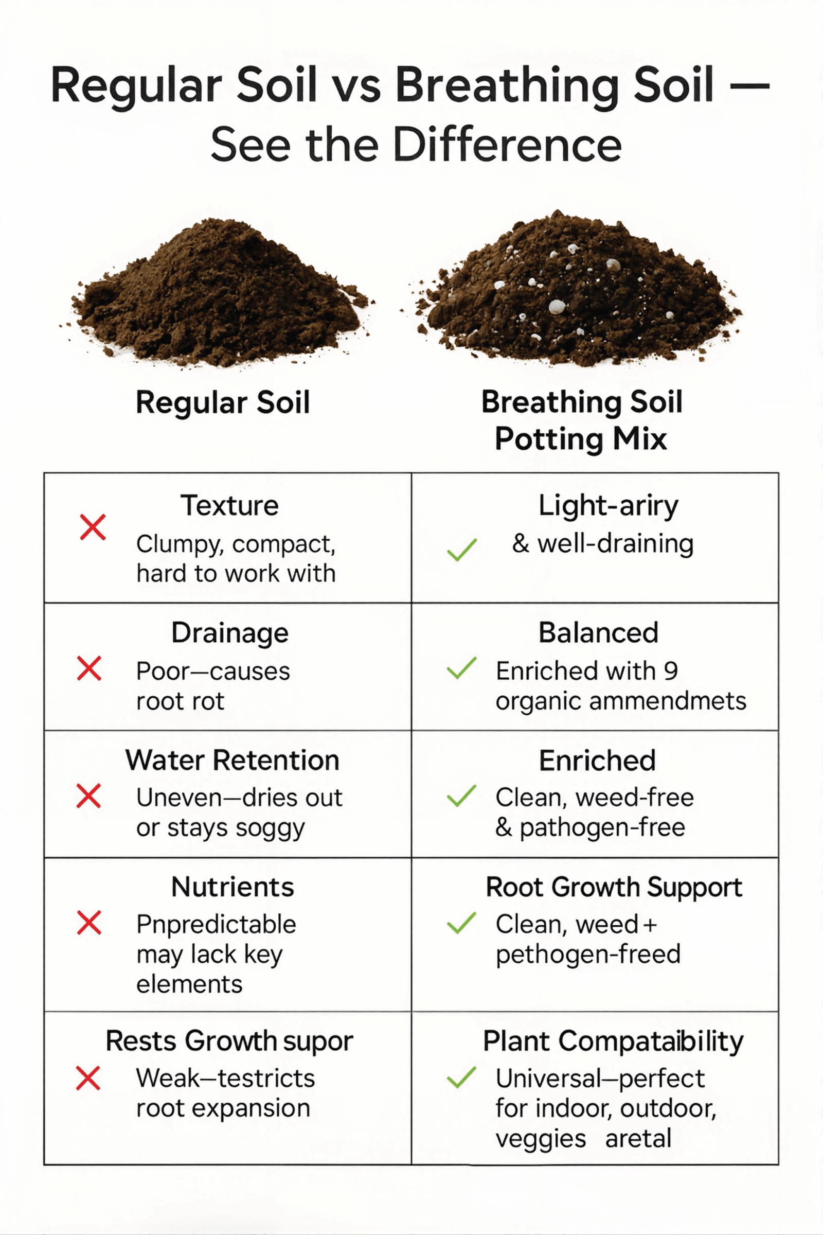 Breathing Soil All-Purpose Potting Mix (5kg) - Image 3